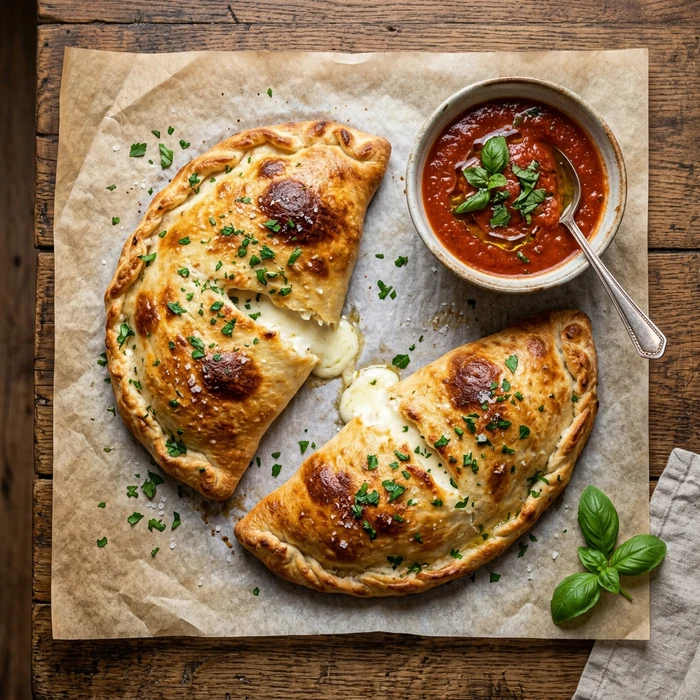 Classic Ricotta & Garlic Calzone